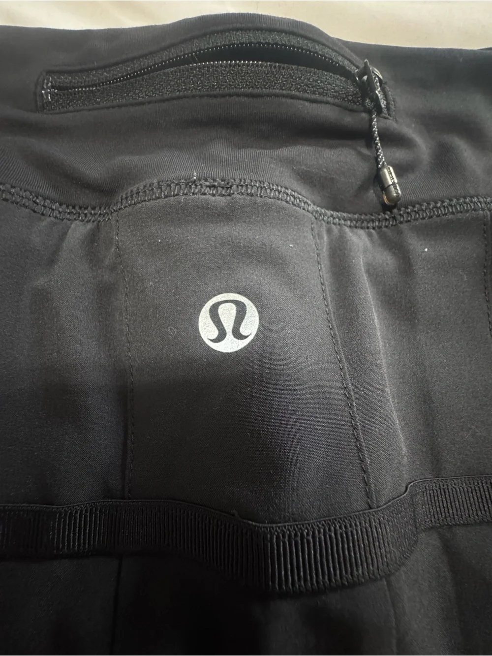lululemon athletica Black Pleated Hem Athletic Mini Skirt